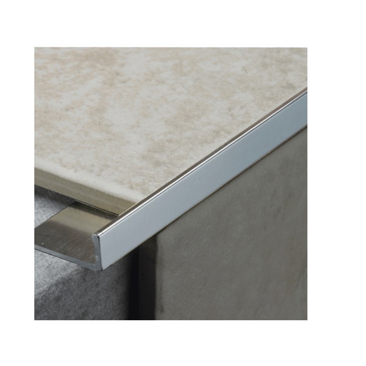 10mm Silver L Shape Tile Trim SLT227